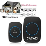 Cacazi Wireless Doorbell, Waterproof Chime Kit Alarm For Home, Office. Fixed Price $12.19.