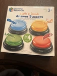 Learning Resources Lights & Sounds Answer Buzzers. Fixed Price $10.00.