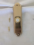 New Solid Brass Door Bell Gold Tone Lighted Trine Chime Buzzer Vintage. Fixed Price $14.50.