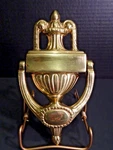 Virginia Metalcrafters Solid Brass Urn Door Knocker CW17-67. Fixed Price $19.99.