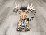 Vintage Deer Buck Novelty Telephone Sculpture Art Collector Item Push Button. Fixed Price $29.95.