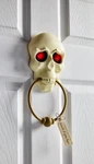 Mud Pie Halloween Skull Animated Light Up Doorbell Haunted House Decoration Prop. Fixed Price $14.99.