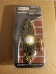 Utilitech Wired Antique Brass Finish Led Lighted Doorbell Button 0098756 New. Fixed Price $11.00.