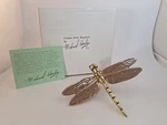 Michael Healy Bronze & Brass Dragonfly Door Knocker Mh 1011 - In Box Hardware. Fixed Price $58.00.
