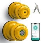 Umiksmart Fingerprint Door Knob Lock, Keyless Entry With Tuya App C.... Fixed Price $71.32.