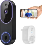 1080P Smart Video Doorbell With Chime Ai Detection, Night Vision, 2-WAY Talk. Fixed Price $25.99.