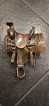 Solid Brass Spi Western Cowboy Saddle Door Knocker. Fixed Price $120.00.