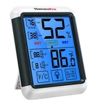 Thermopro TP55 Digital Indoor Hygrometer Monitor 4-INCH Touchscreen Thermometer. Fixed Price $17.99.