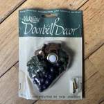 Vintage Vicki Lane Purple Grapes Doorbell Decor Hand Painted Lighted Anderson. Fixed Price $19.60.