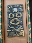 Flora & Fauna Fuchsia Flowers Solid Brass Doorbell Cover Plate - Nib. Fixed Price $23.00.
