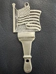Vintage American Flag Camco Aged Decor Plaque Door Wall Silver Metal 5.5 Inch. Fixed Price $16.98.