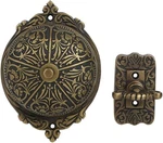 Antique Brass Twisted Door Bell With Vintage Decorative Chime. Fixed Price $71.59.