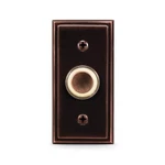 Heath Zenith Oil Rubbed Bronze Lighted Wired Push Doorbell Button Metal. Fixed Price $23.62.