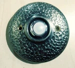 Its About Chime! Decorative Doorbell Push Button Pewter Silver Hammered Art. Fixed Price $19.95.