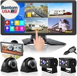 4K Rv Backup Camera System 10.36" Quad Split Touch Screen Monitor With 1080P. Fixed Price $317.71.