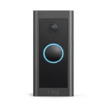 Ring Wired Doorbell Black Wi-fi Streaming Video, Works With Alexa. Fixed Price $130.00.