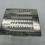 Pro-lok Schlage-kwikset Weiser-weslock Key Decoder. Fixed Price $10.00.
