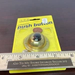 Lee Unlighted Gold Brass Electric Doorbell Wired Black Push Button 16 Volt 1.75. Fixed Price $7.08.