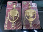 2 Lot Universal Craft Fix-ups Solid Brass Door Knockers. Fixed Price $25.19.