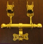 Boxer, Cropped Ears, Bronze Duet Door Knocker. Fixed Price $109.00.