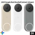 New 2025 Google - Nest Doorbell (wired, 3RD Gen), 2K Video And Gemini. Fixed Price $219.99.