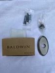 New Baldwin 3" X 2" Illuminated Oval Door Bell Matte Antique Nickel. Fixed Price $26.00.