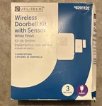 Utilitech Wireless Door Chime Kit, Sensor, 3 Options, Plug-in, 6291126,. Fixed Price $28.98.