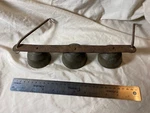 Vintage Metal Shopkeepers Store Entry Hanging Door Bells (3) On 12" Bracket (x). Fixed Price $79.99.