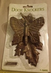 Brass Tone Butterfly Iron Door Knocker Ganz Front 5.5. Fixed Price $17.99.