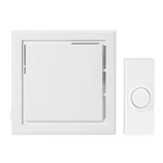 Wireless Plug-in Doorbell Kit With 1 Push Button, White. Fixed Price $33.00.