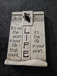 Carson Home Accents Inspirational Plaque Wall Hanging Standing Life 6X4X1.25. Fixed Price $9.99.