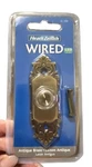 Heath Zenith Wired Antique Brass Finish Push Button Door Bell SL-709. Fixed Price $10.99.