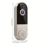 1080P Wireless Doorbell Camera, Smart Video With Ring Chime. Fixed Price $20.00.