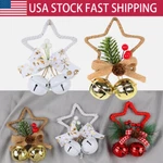 Christmas Pentagram Bell Pendant Creative Diy Xmas Tree Hanging Party Decoration. Fixed Price $6.88.
