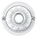 Dreyoo Round Metal Doorbell Push Button, Black Wired Lighted Up Matte White. Fixed Price $28.77.
