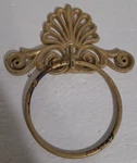 Fleur De Lis Hand Towel Ring Hanger Cast Iron Rustic Victorian Scroll Wall Mount. Fixed Price $19.32.