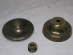 3 Vintage Salvaged Lighting Metal Collar Spacer Base Riser Pedestal Lamp Parts. Fixed Price $10.56.