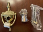 Deltana Door Knocker W. 200 Peephole Viewer 6 X3 Victorian Rope * Solid Brass. Fixed Price $15.00.