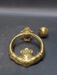 Vintage Claddagh Irish Door Knocker Celtic Cross Heart Solid Brass W/ Hardware. Fixed Price $23.99.