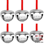 12PCS 1.6 Inch Believe Ornament Metal Christmas Sleigh Bells With Silver. Fixed Price $22.91.
