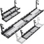 Srjzmly Extendable Under Desk Cable Management Tray Inch, Black. Fixed Price $40.57.