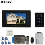 Jeruan 7" Lcd Rfid Video Phone Doorbell Intercom System Camera Touch Key. Fixed Price $225.00.