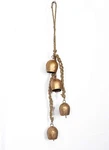 Siddhivinayak Overseas Iron Wrought Brass Finish Wall Hanging Chime 4 Bells. Fixed Price $14.35.