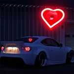 New Love Heart Red Led Neon Flash Light Car Window Glow Electric Lamp 1PC. Fixed Price $15.88.