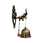 Antique Shopkeepers Bell Elephant Door Entrance Alert Chime Brass Small Usa. Fixed Price $16.00.