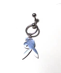 0NE 14G / 6MM Vch 316L Ss Handcrafted Dangle Playboy Door Knocker Ring Gift. Fixed Price $22.99.