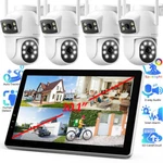 5G Wifi Wireless Security Camera System Home Cctv Outdoor 2 Way Audio 10" Nvr Us. Fixed Price $259.71.