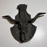Door Knocker Rustic Solid Texas Longhorn Cast Iron. Fixed Price $19.85.