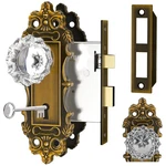 Ceymio Gold Door Knobs Interior Mortise Lock 1 Set, Antique Brass. Fixed Price $69.49.