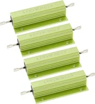 4 Pack 100W 8 Ohm Wirewound Resistors, Aluminum Case Chassis Mounted... Fixed Price $14.99.